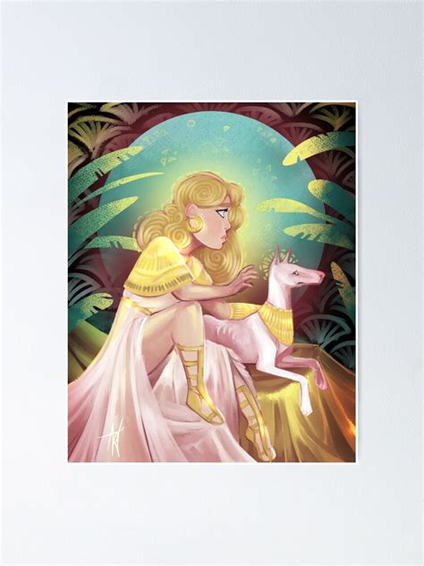 Egyptian Goddess Chloe And Lamp Poster By Katbirdcomics Redbubble