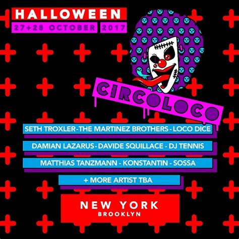 Circoloco Unveils Stellar Lineup for its New York Halloween Weekender ...