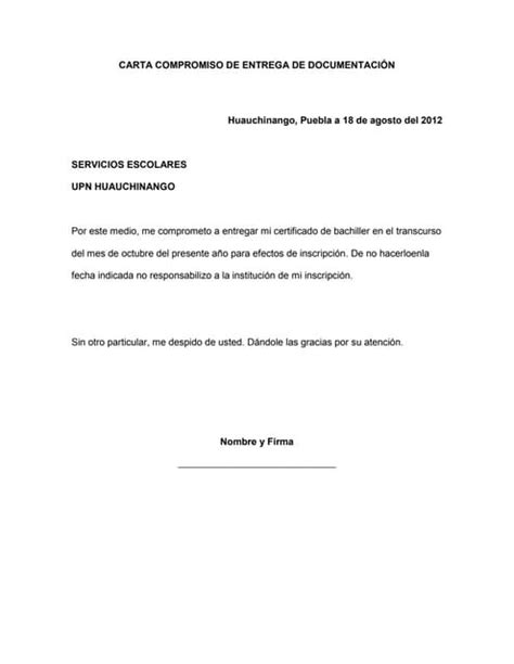 Carta Compromiso Pdf