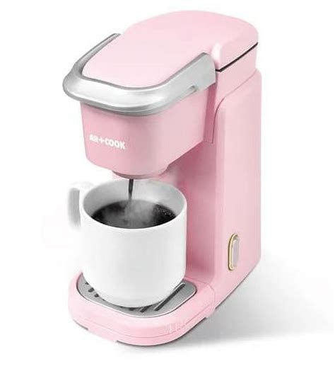 Artcook K Cup Individual Serve Coffee Maker Pink 10oz Capacity