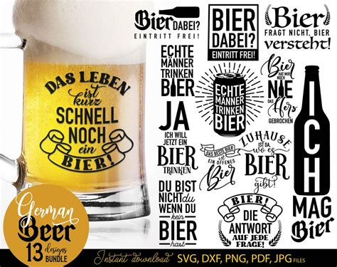 Plotterdatei Spr Che Bier Liebhaber Allgemein Svg Png Dxf Plotterdatei