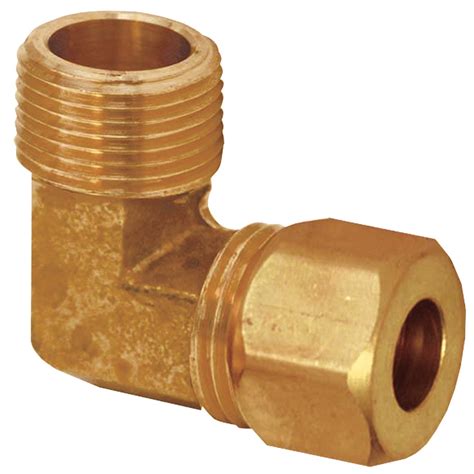 Lps Sourcing Brass Male Elbow 3 8 Mip X 3 8 Compression 754111