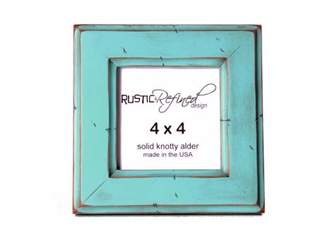 4x4 Moab Picture Frame Turquoise By Rusticrefined On Etsy