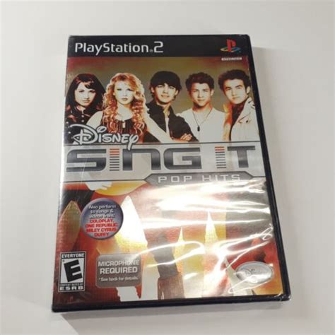 Disney Sing It Pop Hits For Playstation Ps Music Game New Sealed