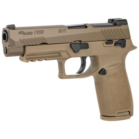 Sig Sauer P320 M17 9mm Pistol W Manual Safety Coyote 320F 9 M17 MS