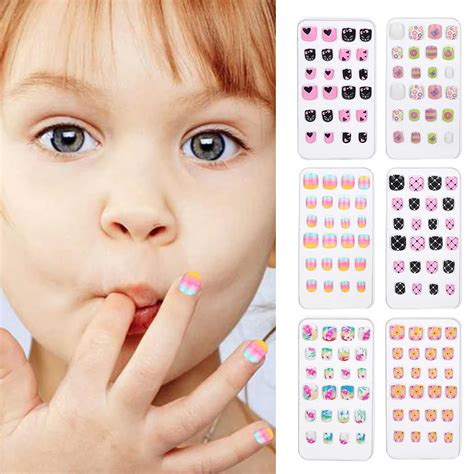 Faux Ongles D Tachables Pour Enfants Pi Ces Faux Ongles De Dessin