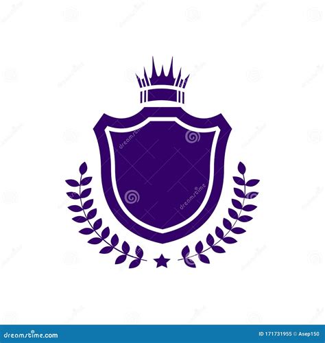 Simple Shield Vintage Logo and Icon Stock Vector - Illustration of ...