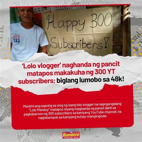 Bandera On Twitter Wow Ang Galing Ni Lolo Support Basahin Https