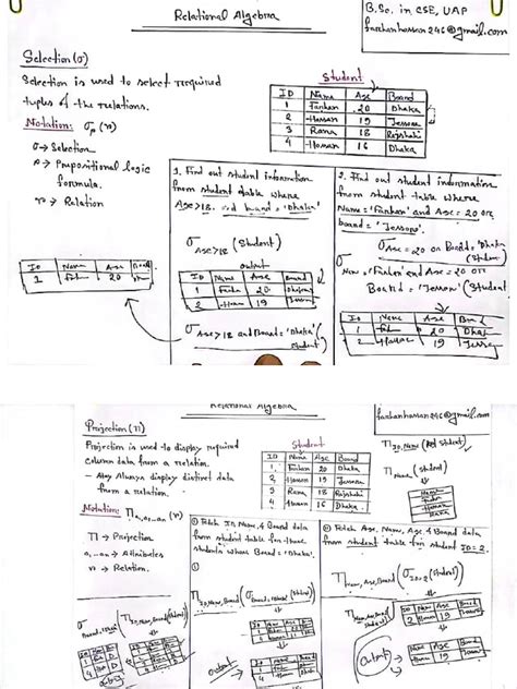 Relational Algebra | PDF