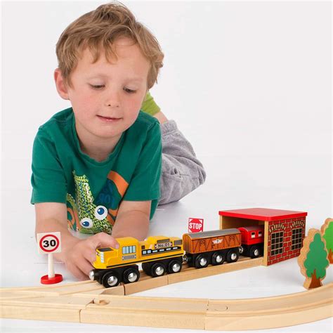 Buy Sainsmart Jr Wooden Train Set Toy With Rail High Level Part