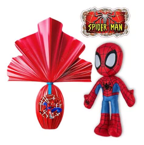 Ovo De Páscoa 200g Infantil Homem Aranha Marvel Super Heróis Frete grátis