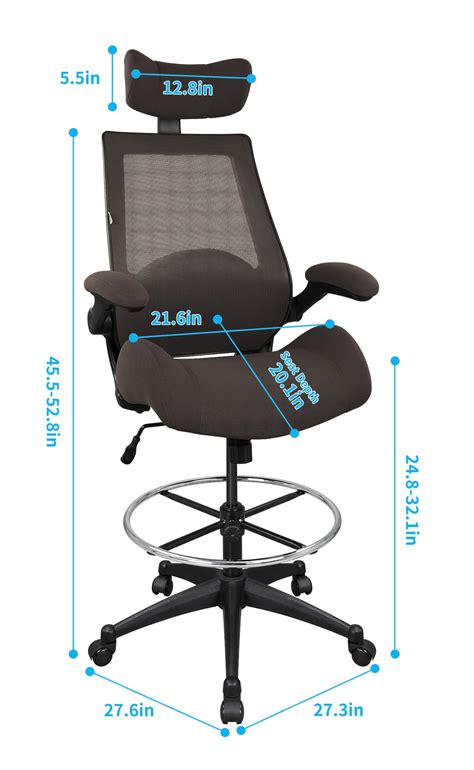 Snapklik Boliss Lbs High Back Mesh Ergonomic Drafting Chair