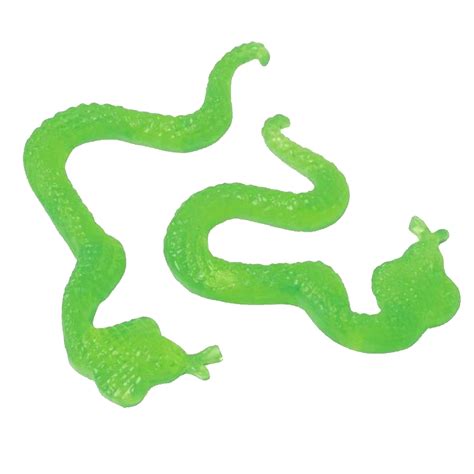 Sticky Garden Snakes - 8 1/2 Inch - 12 Count: Rebecca's Toys & Prizes