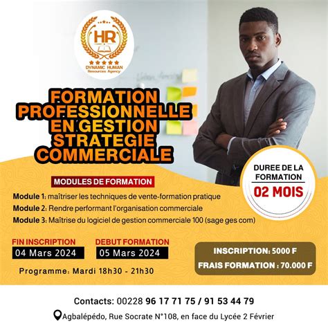 Formation Professionnelle En Gestion Stratégique Commerciale 1ʳᵉ