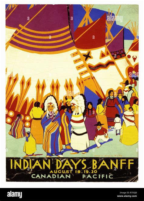 Banff Indian Days Cut Out Stock Images Pictures Alamy