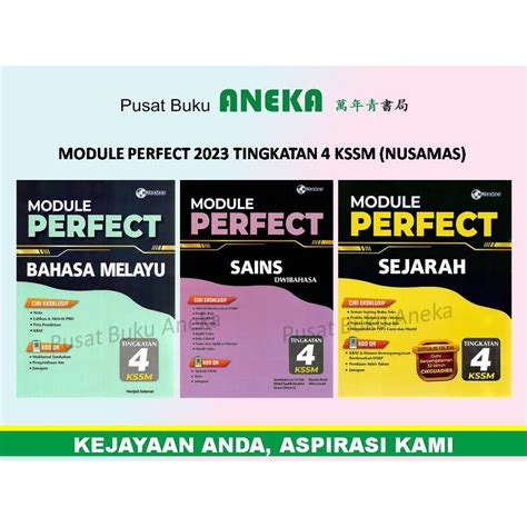 Aneka Module Perfect Tingkatan Kssm Nusamas Shopee Malaysia