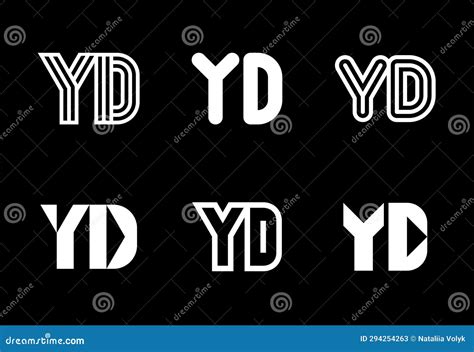 Set Of Letter Yd Logos Stock Vector Illustration Of Emblem 294254263