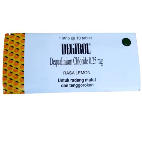 Jual Degirol Strip Isi 10 Tablet Rasa Lemon Tablet Hisap Untuk Radang