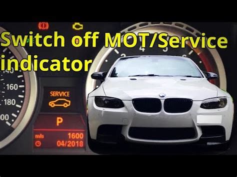 Bmw Series How To Reset The Mot Service Light Youtube