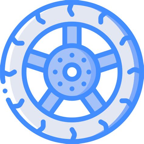 Wheel Basic Miscellany Blue Icon