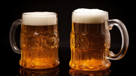 Premium Ai Image Two Beer Mugs