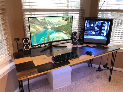 Built a custom desk for my custom PC : r/battlestations