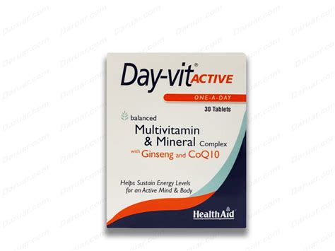 دی ویت اکتیو هلث اید قرص 30عددی Day Vit Active Healthaid داروآر