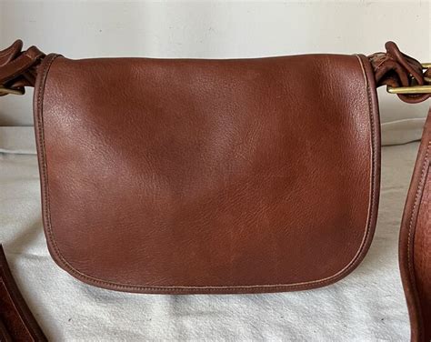 Coach Vintage Tan Leather Patricia Legacy Flap Shoulder Crossbody