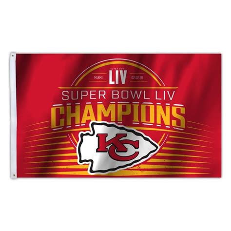 Nfl Kansas City Chiefs Super Bowl Liv Champion 3x5 Flag