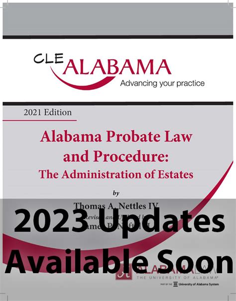 Alabama Probate Law And Procedure The Administration Of Estates Ed