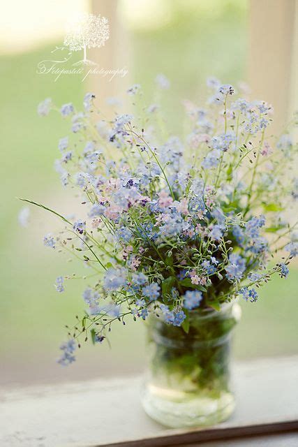 Pretty Forget-me-not Flower Arrangement