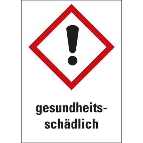 Gefahrensymbol Ghs07 Ausrufezeichen Gesundheitsschädlich