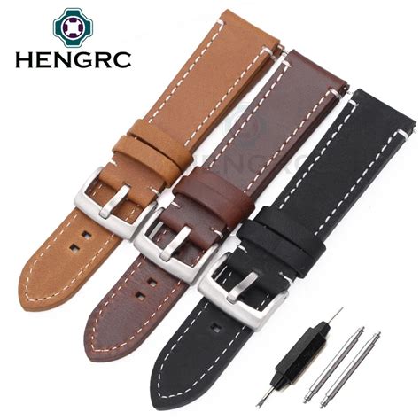 Wholesale 10pcs Set Genuine Leather Watchbands 18mm 20mm 22mm Manual