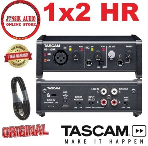 Promo Tascam Us1x2hr Us-1x2hr Us 1x2hr Soundcard Usb Diskon 23% Di ...