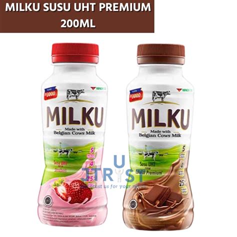 Jual Milku Susu Uht Premium Kemasan Botol Ml Shopee Indonesia