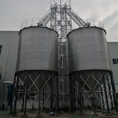 Cereal Storage Wet Silo 200 Ton Steel Grain Silos Factory China Feed