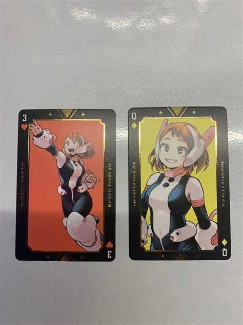 BNHA MHA MY HERO ACADEMIA Ochako Playing Cards Hobbies Toys