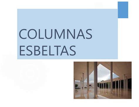 Qu Son Las Columnas Esbeltas Civil Geeks Columnas Esbeltas