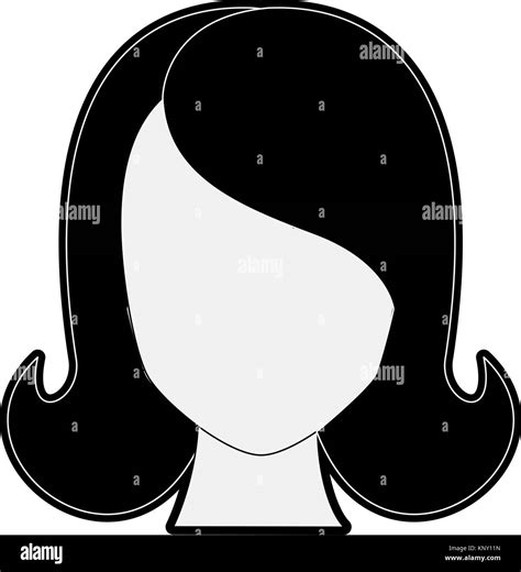 Woman Faceless Cartoon Stock Vector Image Art Alamy