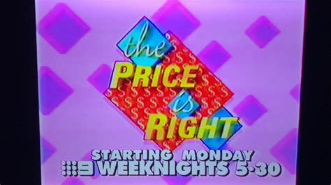 The Price Is Right Australia Promo 1994 Youtube