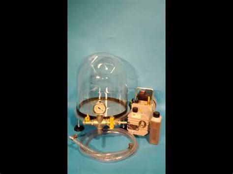 Vacuum Bell Jar Degassing Chamber With Vacuum Pump AVE BJ 12 SF KIT