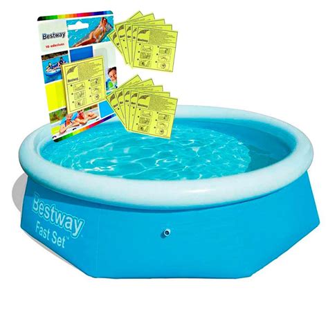 Piscina Infl Vel Fast Set L Mx Cm Bestway Kit Reparo Para