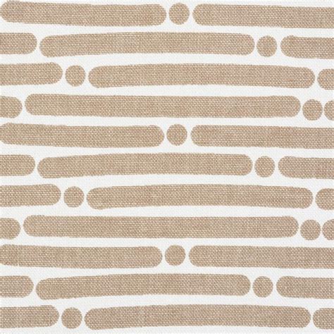 Schumacher Dot Dash Sand Fabric Decoratorsbest