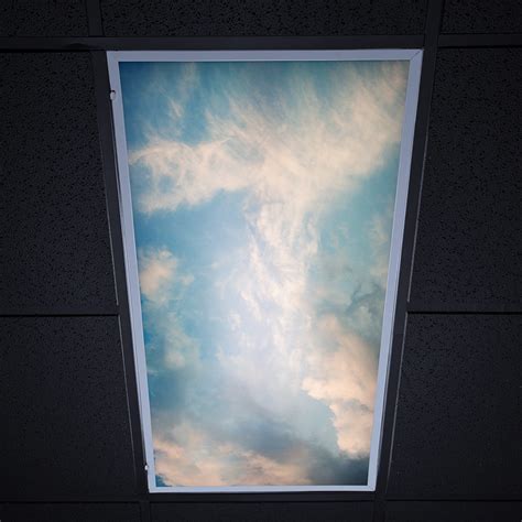 Skylens® Fluorescent Light Diffuser Summer Sky Decorative Light Cover