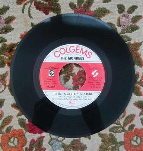 The Monkees Im Not Your Steppin Stone Im A Believer Single Etsy