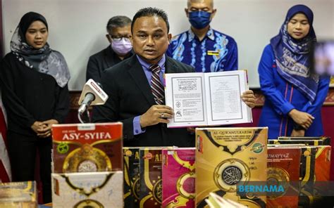 Bernama Kdn Rampas Naskhah Bahan Hasil Penerbitan Al Quran