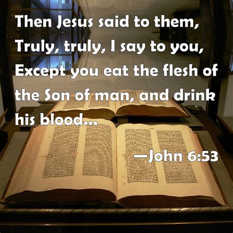 John Then Jesus Said To Them Truly Truly I Say To You Except