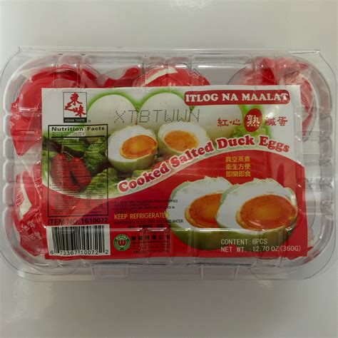 Asian Taste Cooked Salted Duck Eggs VMART FILIPINO STORE