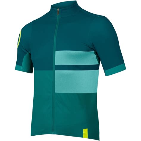 Endura Fs Print Short Sleeve Jersey Emerald Green Bike