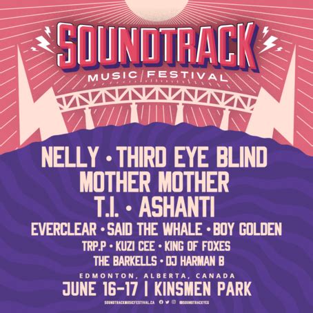 Soundtrack Music Festival 2023 Edmonton Line-up, Tickets & Dates Jun ...